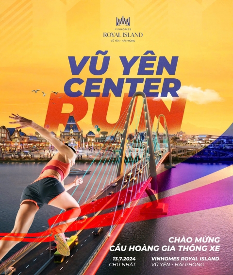 Vinhomes tổ chức giải chạy Centre Run 2025 mừng ngày thông cầu Hoàng Gia Vinhomes tổ chức giải chạy Centre Run 2025 mừng ngày thông cầu Hoàng Gia