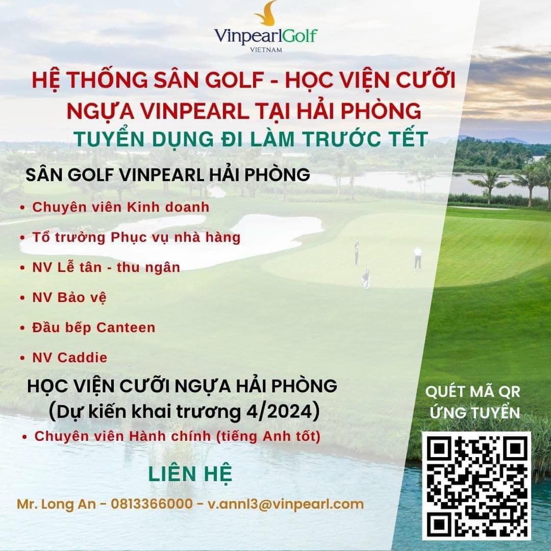 Tuyển dụng golf Vinhomes Vũ Yên