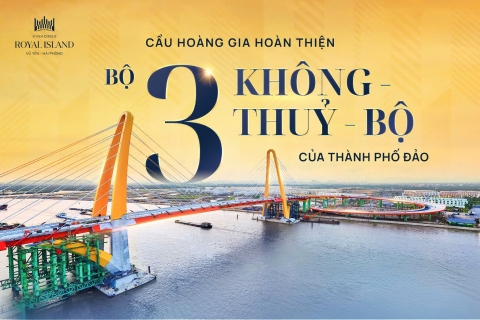 Cầu Hoàng Gia hoàn thiện tam giác giao thông chiến lược đưa Vinhomes Vũ Yên cất cánh Cầu Hoàng Gia hoàn thiện tam giác giao thông chiến lược đưa Vinhomes Vũ Yên cất cánh