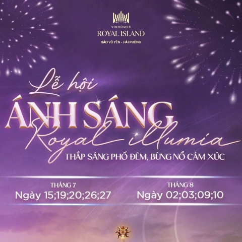 Vinhomes tổ chức chuỗi sự kiện Lễ Hội Ánh Sáng Royal Illumia tại dự án Royal Island Vũ Yên Vinhomes tổ chức chuỗi sự kiện Lễ Hội Ánh Sáng Royal Illumia tại dự án Royal Island Vũ Yên
