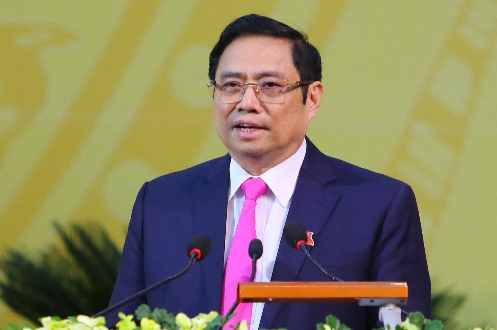 Thủ tướng Phạm Minh Chính trong buổi làm việc ngày 14/07/2022