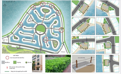 Cập nhật vị trí 7 bãi đỗ xe phân khu Hoàng Gia dự án Vin Vũ Yên