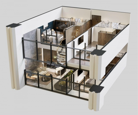 Hải Phòng xuất hiện căn hộ 3 tầng dự án Diamond Crown