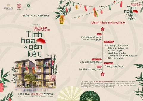 Sự kiện trải nghiệm phong vị Nhật tại Vinhomes Vũ Yên Hải Phòng Sự kiện trải nghiệm phong vị Nhật tại Vinhomes Vũ Yên Hải Phòng