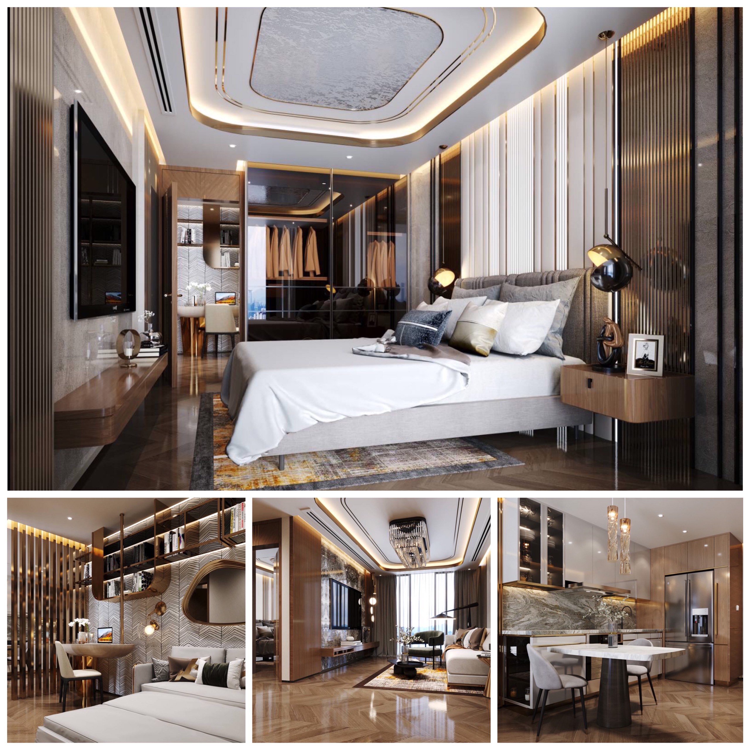 Hình ảnh minh họa căn hộ Studio và 1,5 phòng ngủ chung cu Doji Hải Phòng